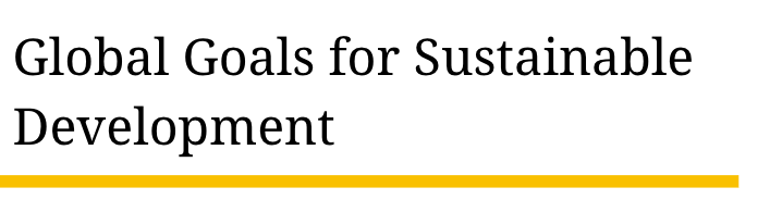 Global development goals